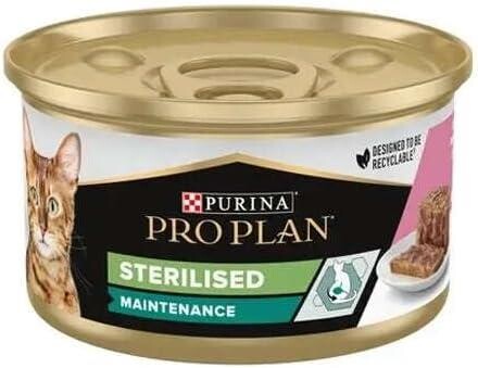 Pro Plan Sterilised Somonlu Yetişkin Kedi Konservesi 85 GR | SRC: Barcode: 8445290173287